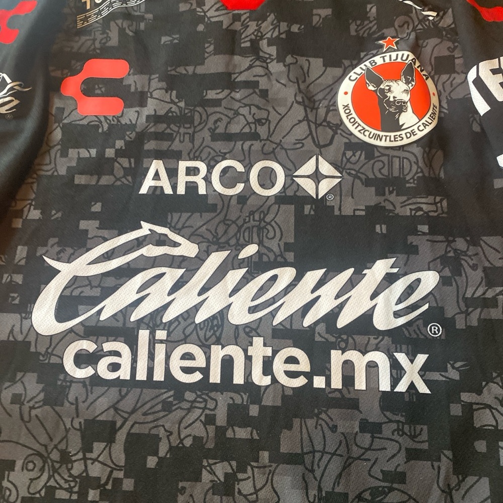 Club Tijuana Black Caliente Sponsor Men's Jersey